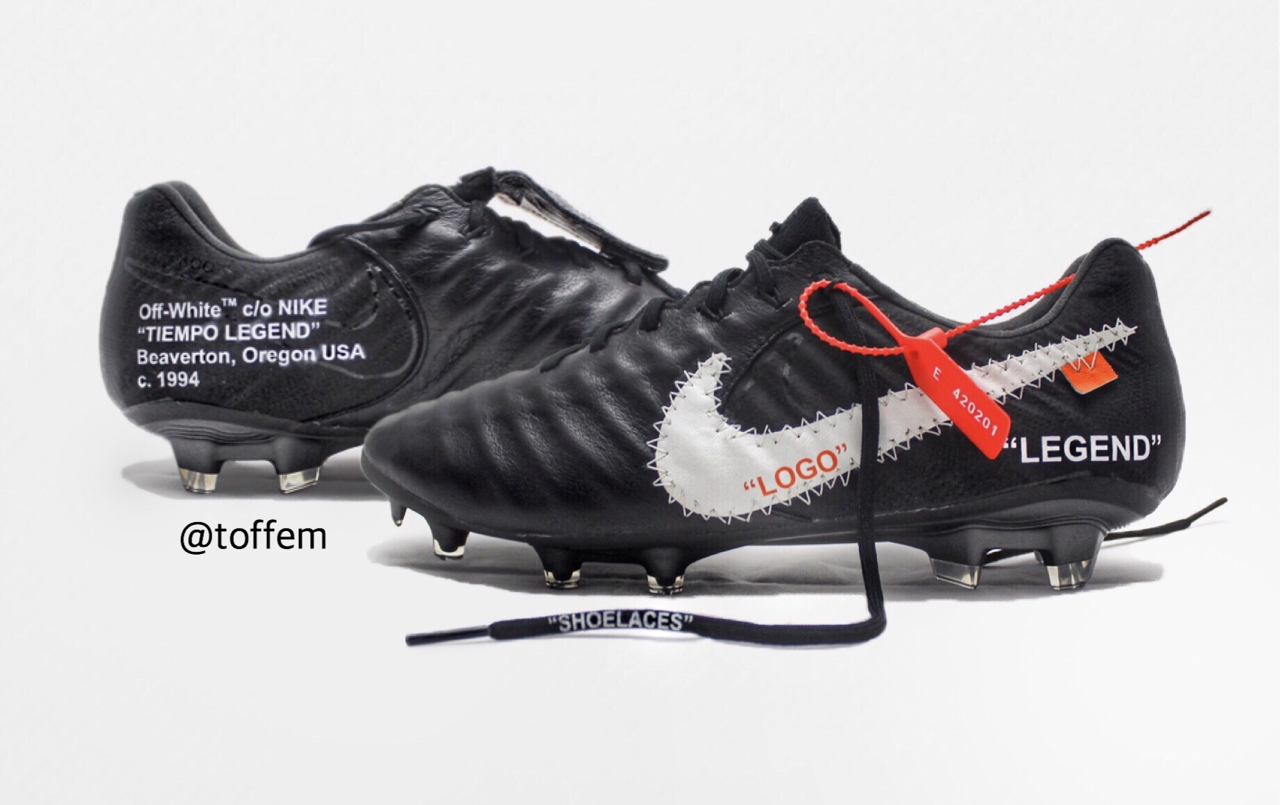 off white nike football boots